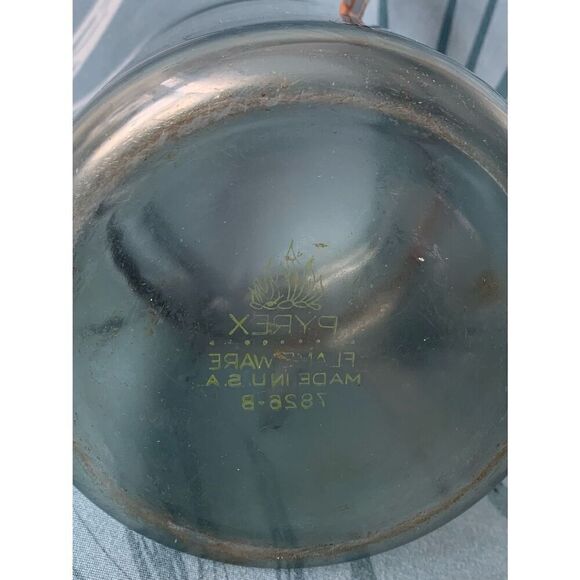 Vintage Pyrex Flameware Glass Coffee Tea Percolator Pot 7826 B Pot & Lid Only - Picture 8 of 10